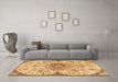 Machine Washable Persian Brown Traditional Rug in a Living Room,, wshtr4294brn