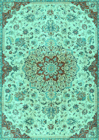 Persian Turquoise Traditional Rug, tr4294turq