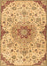 Machine Washable Persian Brown Traditional Rug, wshtr4294brn