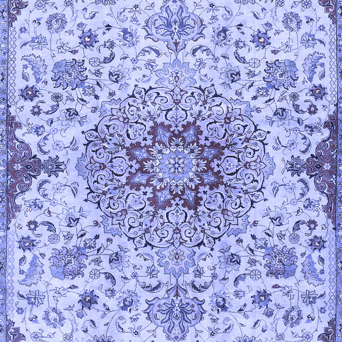 Machine Washable Persian Blue Traditional Rug, wshtr4294blu