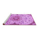 Sideview of Machine Washable Persian Purple Traditional Area Rugs, wshtr4294pur