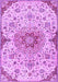 Machine Washable Persian Purple Traditional Area Rugs, wshtr4294pur