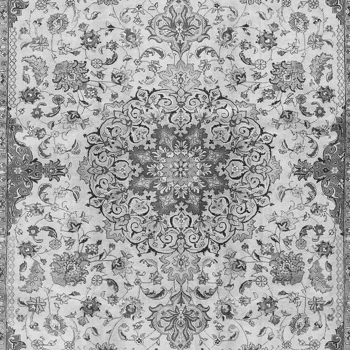 Serging Thickness of Machine Washable Persian Gray Traditional Rug, wshtr4294gry