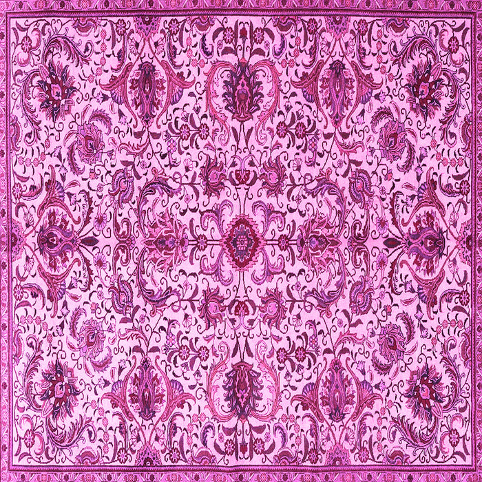 Square Persian Pink Traditional Rug, tr4295pnk