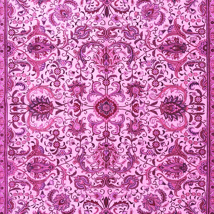 Machine Washable Persian Pink Traditional Rug, wshtr4295pnk