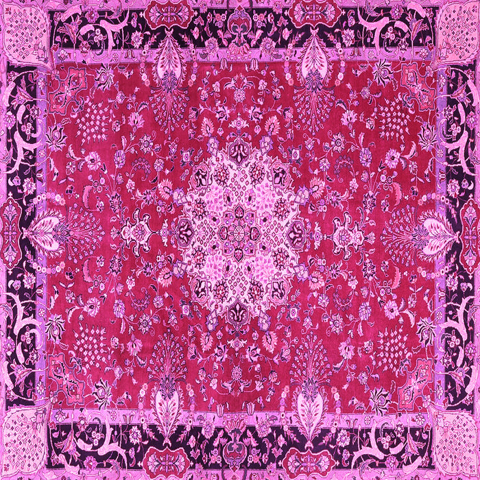 Square Persian Pink Traditional Rug, tr4296pnk