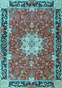 Persian Light Blue Traditional Rug, tr4296lblu
