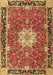 Machine Washable Persian Brown Traditional Rug, wshtr4296brn