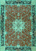 Persian Turquoise Traditional Rug, tr4296turq