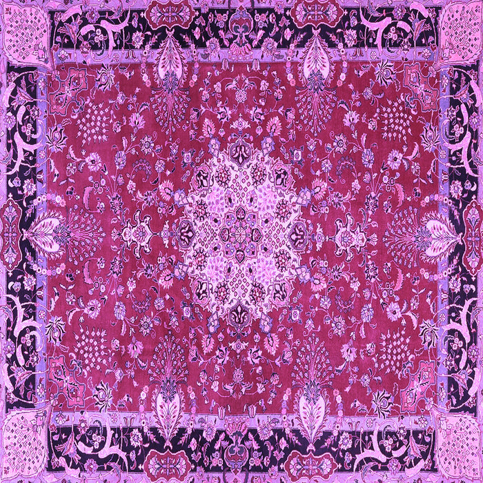Square Persian Purple Traditional Rug, tr4296pur