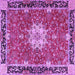 Square Persian Purple Traditional Rug, tr4296pur