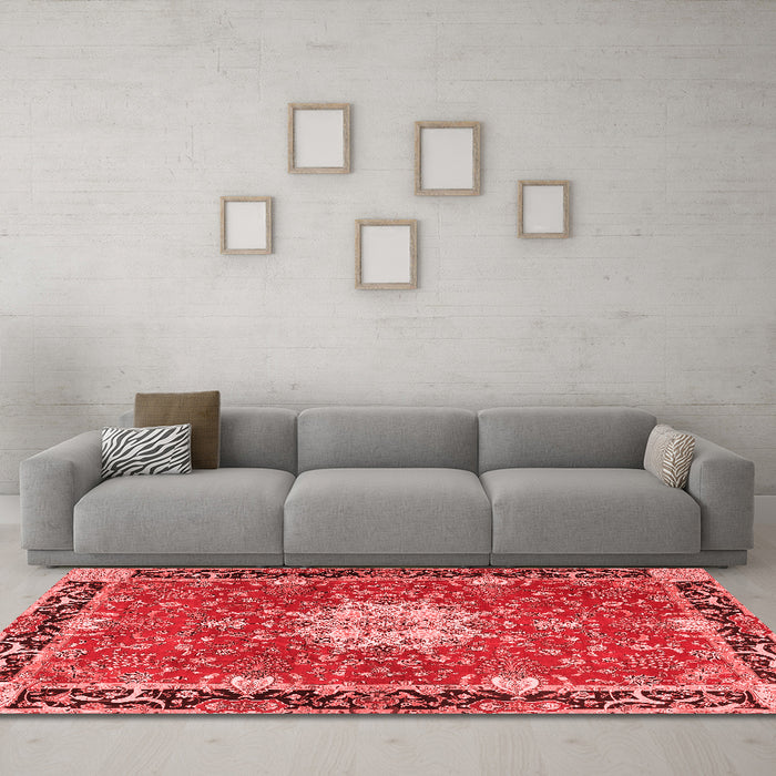 Traditional Red Washable Rugs