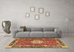 Machine Washable Persian Brown Traditional Rug in a Living Room,, wshtr4296brn