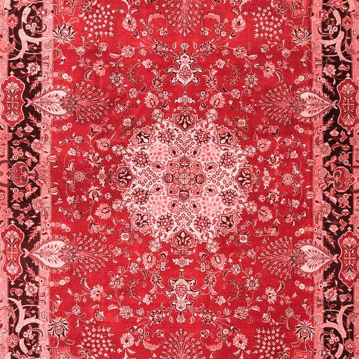 Machine Washable Persian Red Traditional Rug, wshtr4296red