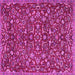 Square Persian Pink Traditional Rug, tr4297pnk