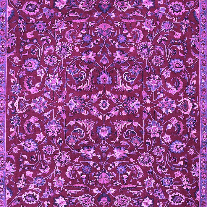 Machine Washable Persian Purple Traditional Area Rugs, wshtr4297pur