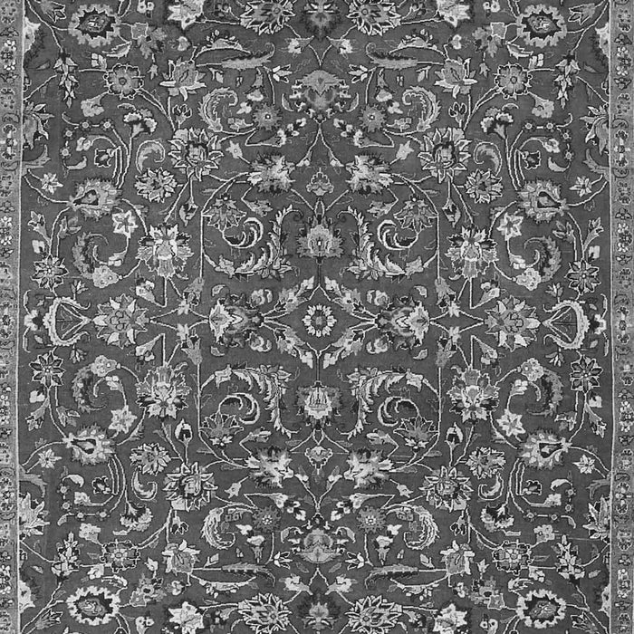 Serging Thickness of Machine Washable Persian Gray Traditional Rug, wshtr4297gry