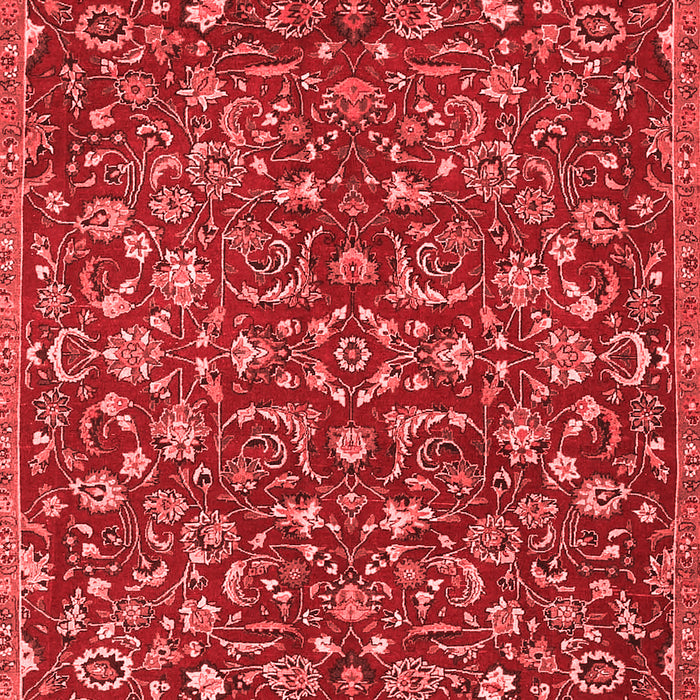 Machine Washable Persian Red Traditional Rug, wshtr4297red
