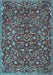 Machine Washable Persian Light Blue Traditional Rug, wshtr4297lblu