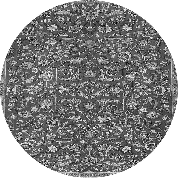 Square Persian Gray Traditional Rug, tr4297gry