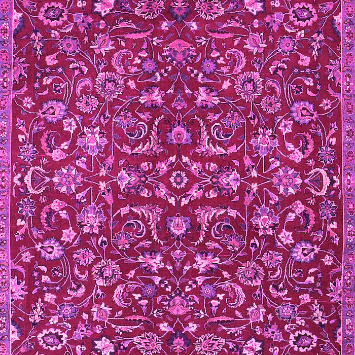 Machine Washable Persian Pink Traditional Rug, wshtr4297pnk