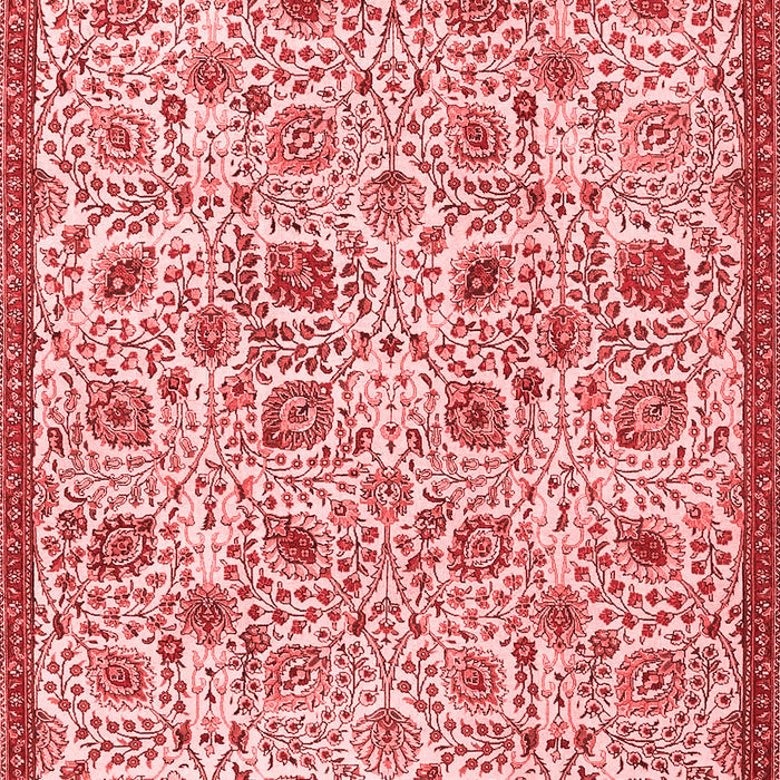 Machine Washable Persian Red Traditional Rug, wshtr4298red