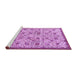 Sideview of Machine Washable Persian Purple Traditional Area Rugs, wshtr4298pur