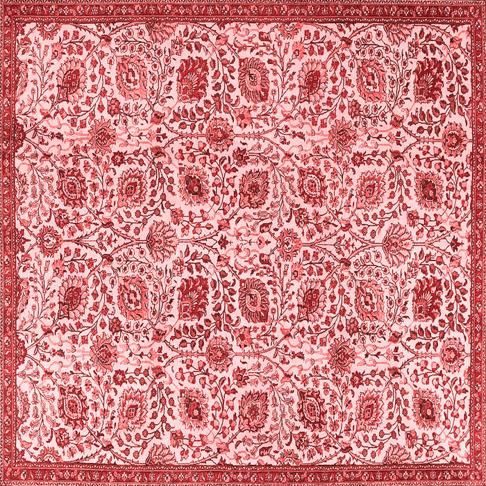 Machine Washable Persian Red Traditional Rug, wshtr4298red