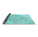 Sideview of Persian Light Blue Traditional Rug, tr4299lblu