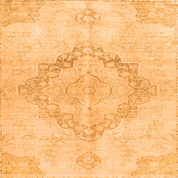 Serging Thickness of Persian Orange Traditional Rug, tr4299org