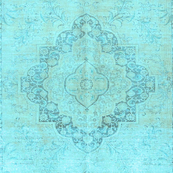 Machine Washable Persian Light Blue Traditional Rug, wshtr4299lblu