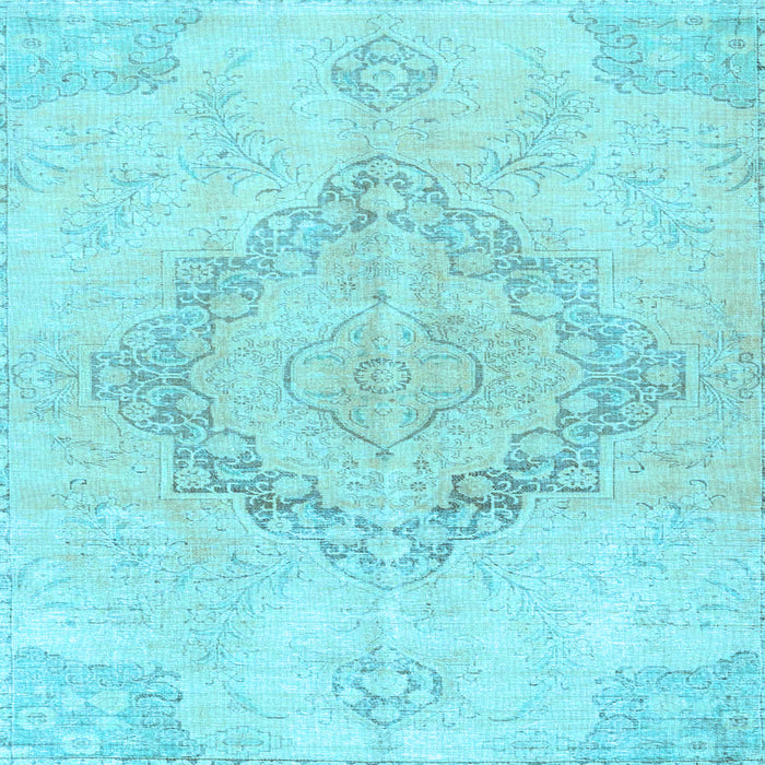Square Persian Light Blue Traditional Rug, tr4299lblu