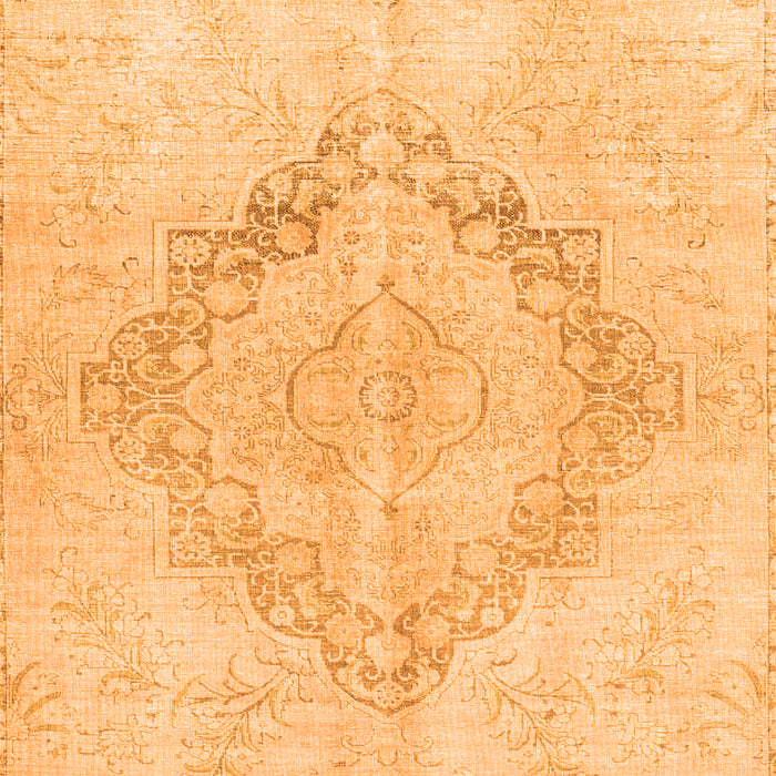 Serging Thickness of Machine Washable Persian Orange Traditional Area Rugs, wshtr4299org