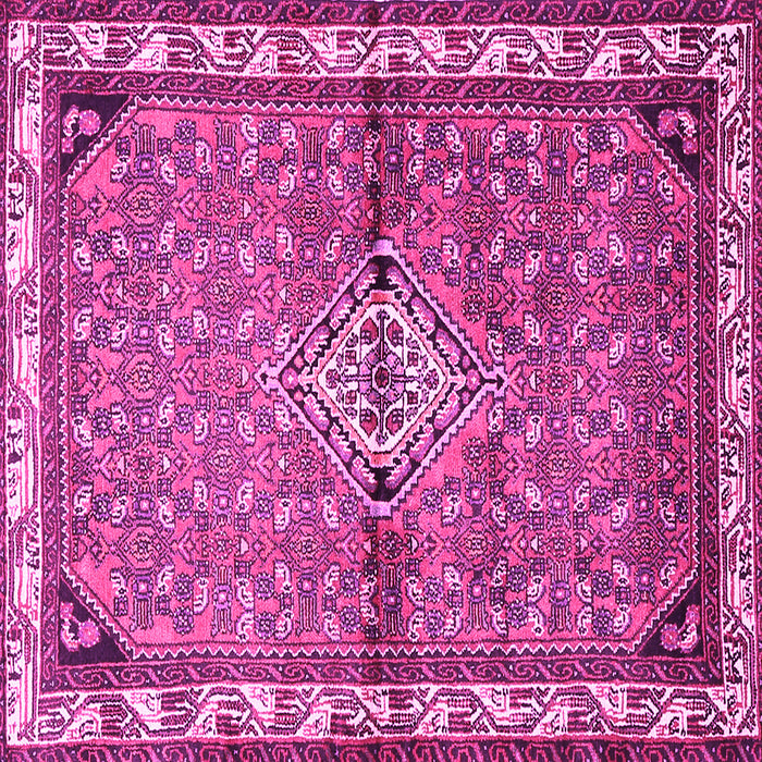 Square Persian Pink Traditional Rug, tr429pnk