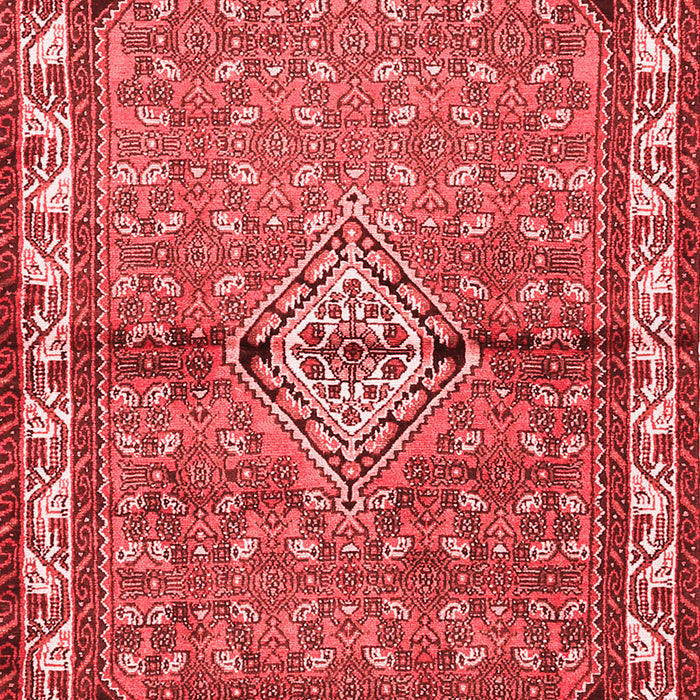 Machine Washable Persian Red Traditional Rug, wshtr429red