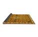 Sideview of Persian Yellow Traditional Rug, tr429yw