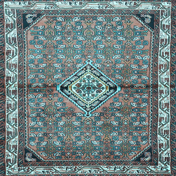 Square Persian Light Blue Traditional Rug, tr429lblu