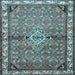 Square Persian Light Blue Traditional Rug, tr429lblu