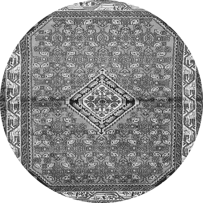 Square Persian Gray Traditional Rug, tr429gry