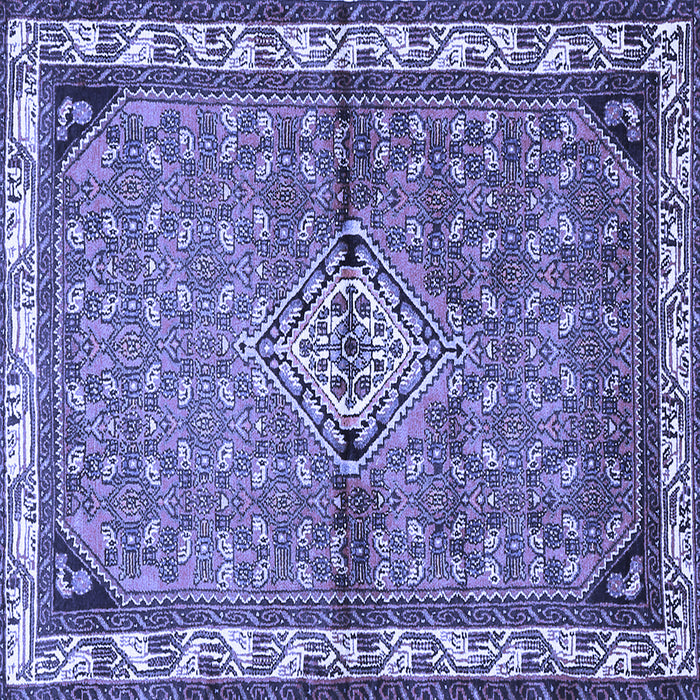 Square Persian Blue Traditional Rug, tr429blu