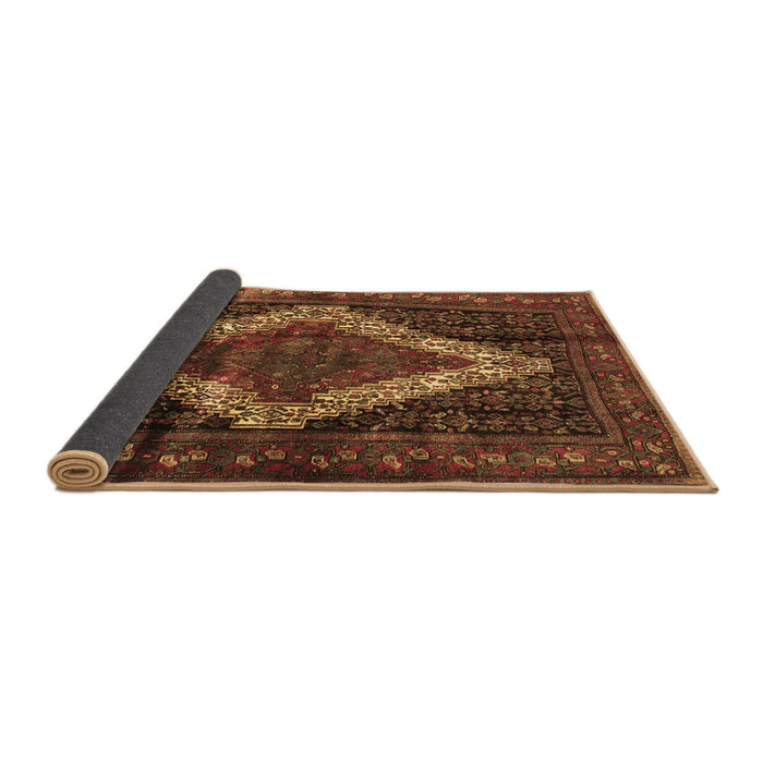 Sideview of Persian Brown Traditional Rug, tr42brn