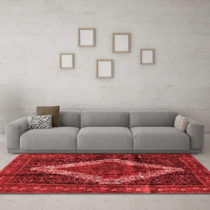 Traditional Red Washable Rugs
