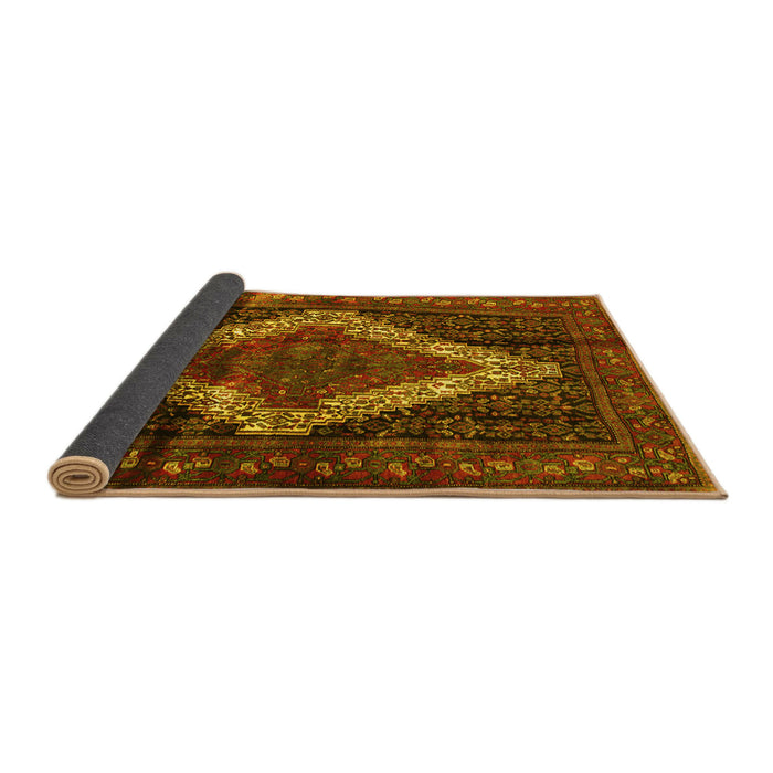 Sideview of Persian Yellow Traditional Rug, tr42yw