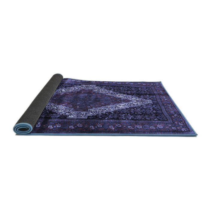 Sideview of Persian Blue Traditional Rug, tr42blu