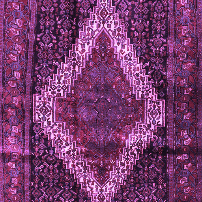 Machine Washable Persian Purple Traditional Area Rugs, wshtr42pur