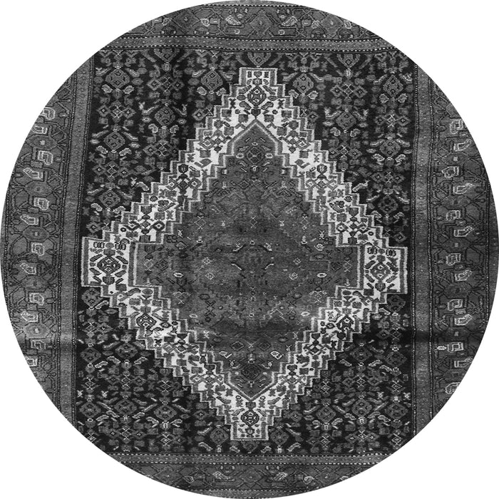 Machine Washable Persian Gray Traditional Rug, wshtr42gry