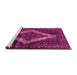 Sideview of Machine Washable Persian Pink Traditional Rug, wshtr42pnk