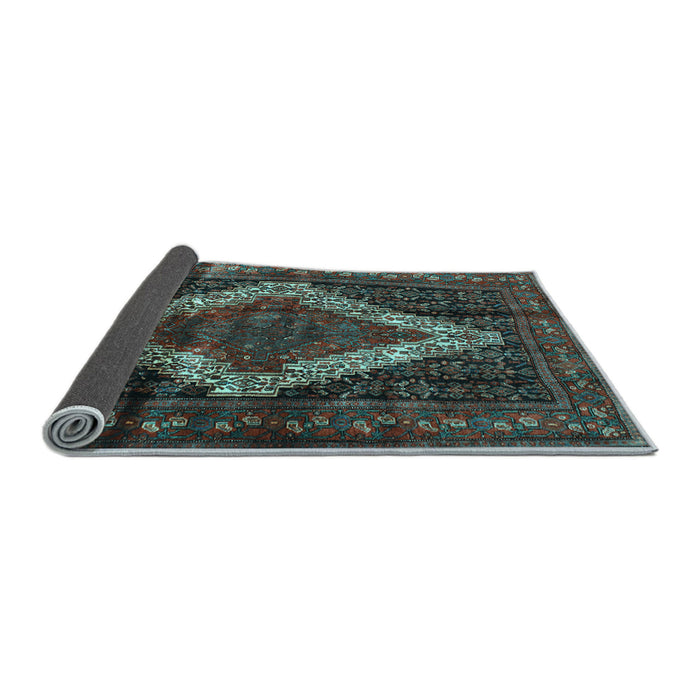 Sideview of Persian Light Blue Traditional Rug, tr42lblu
