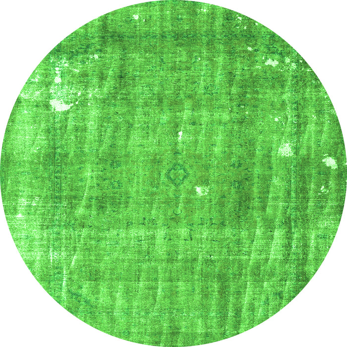 Square Persian Green Traditional Rug, tr4300grn