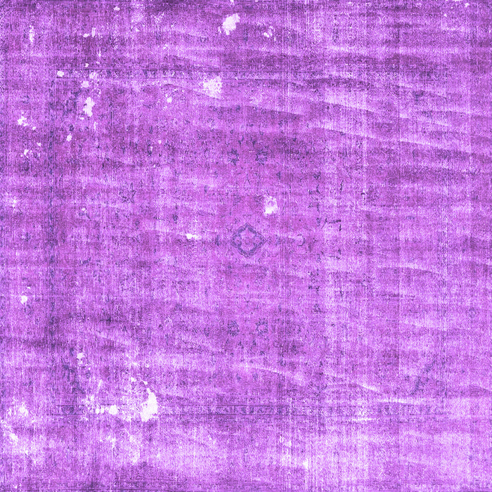 Square Machine Washable Persian Purple Traditional Area Rugs, wshtr4300pur